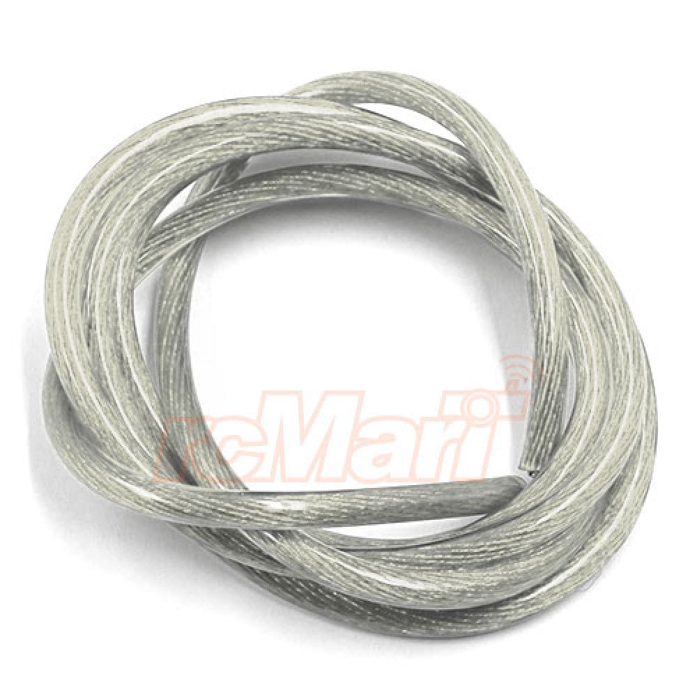 WPT-0137SV Yeah Racing 12AWG Transparent Wire (1m) Silver