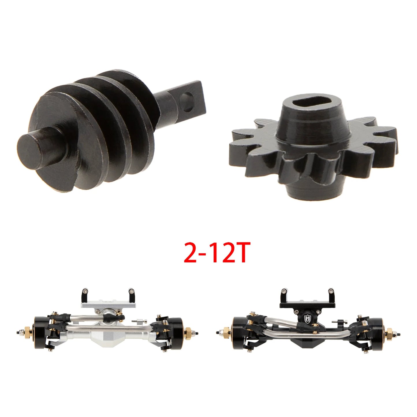 MEUS-SCX24-005 MEUS Racing SCX24 Isokinetic Front Axle Differential Gear 2/12T 2/14T Not for SCX24 Stock Axles - 2/12T