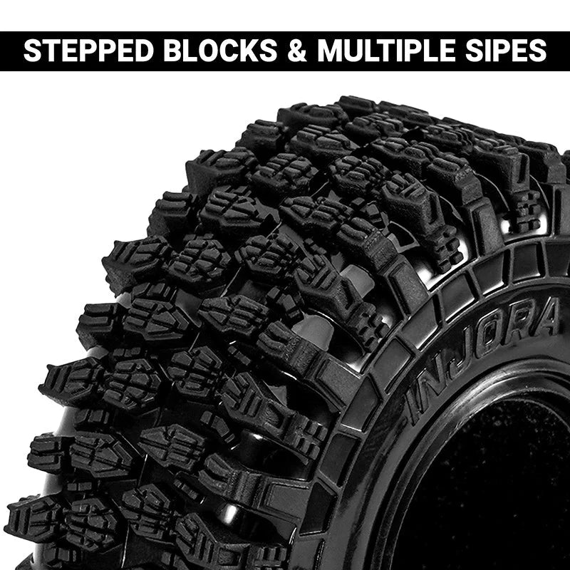 INJORA 70*26mm 1.3" Crawler Tires (T1311) - YQT- 1311