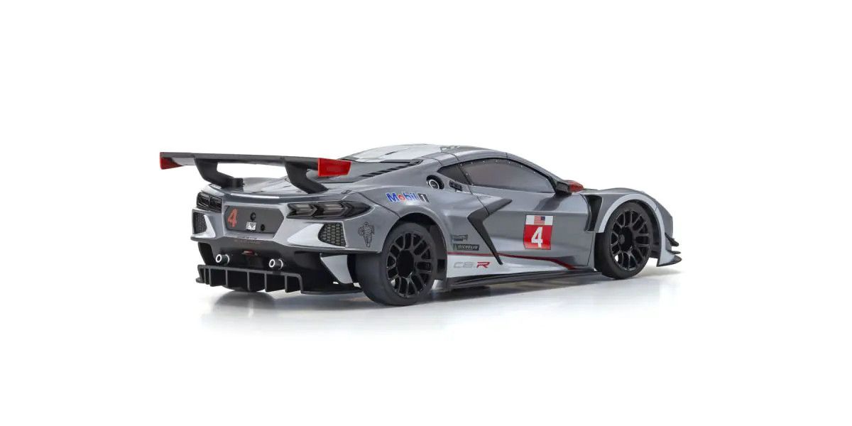 32356GMW Mini-Z RWD MR-04 Readyset Chevrolet Corvette C8.R Gunmetal | White