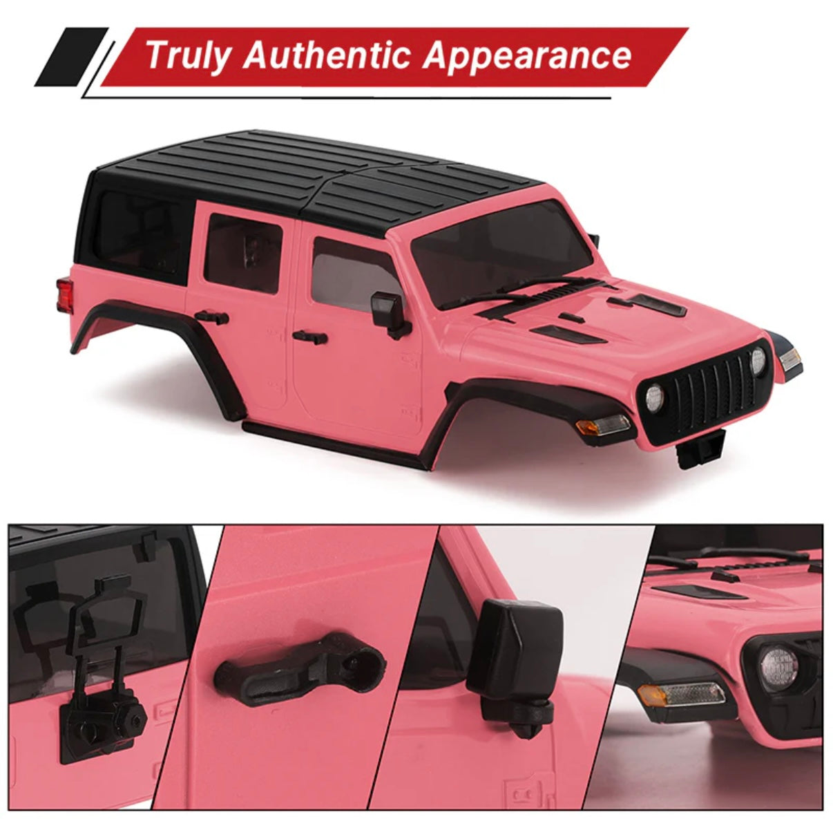 4M-66PK INJORA Pink Hard Body for 1/18 TRX4M Bronco Defender
