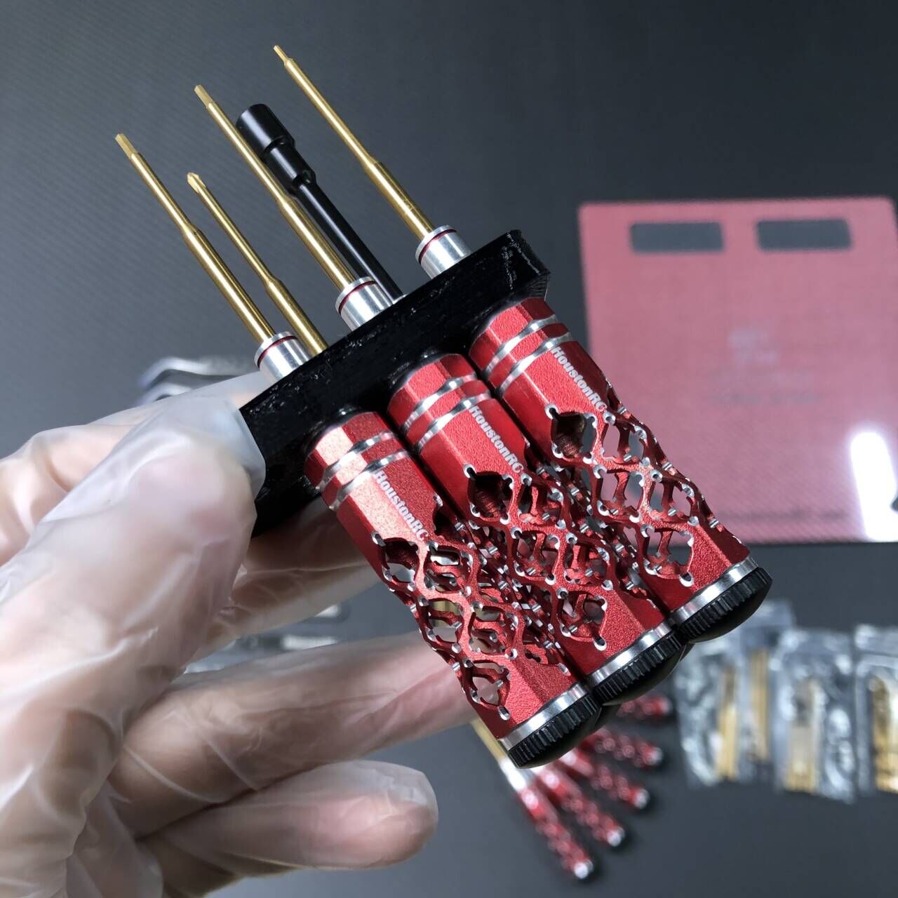 HoustonRC Tools - MiniZ Kit - Red Edition (0.9mm, 1.3mm, 1.5mm, PH2.0, 4.5mm Nut Driver)