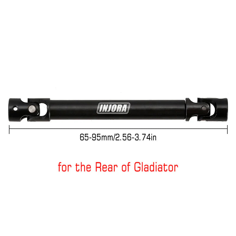SCX24-140-65 INJORA 1PCS Hardened Steel Center Drive Shaft for SCX24 65mm-95mm