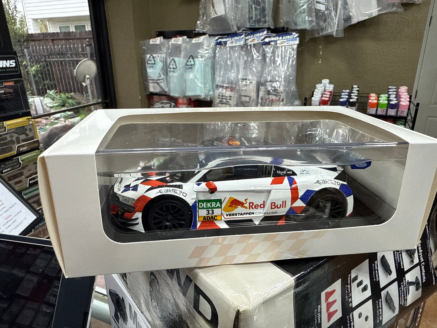 GL Body - Audi R8 #33 White Red Bull Livery - GL-R8-EVO-006