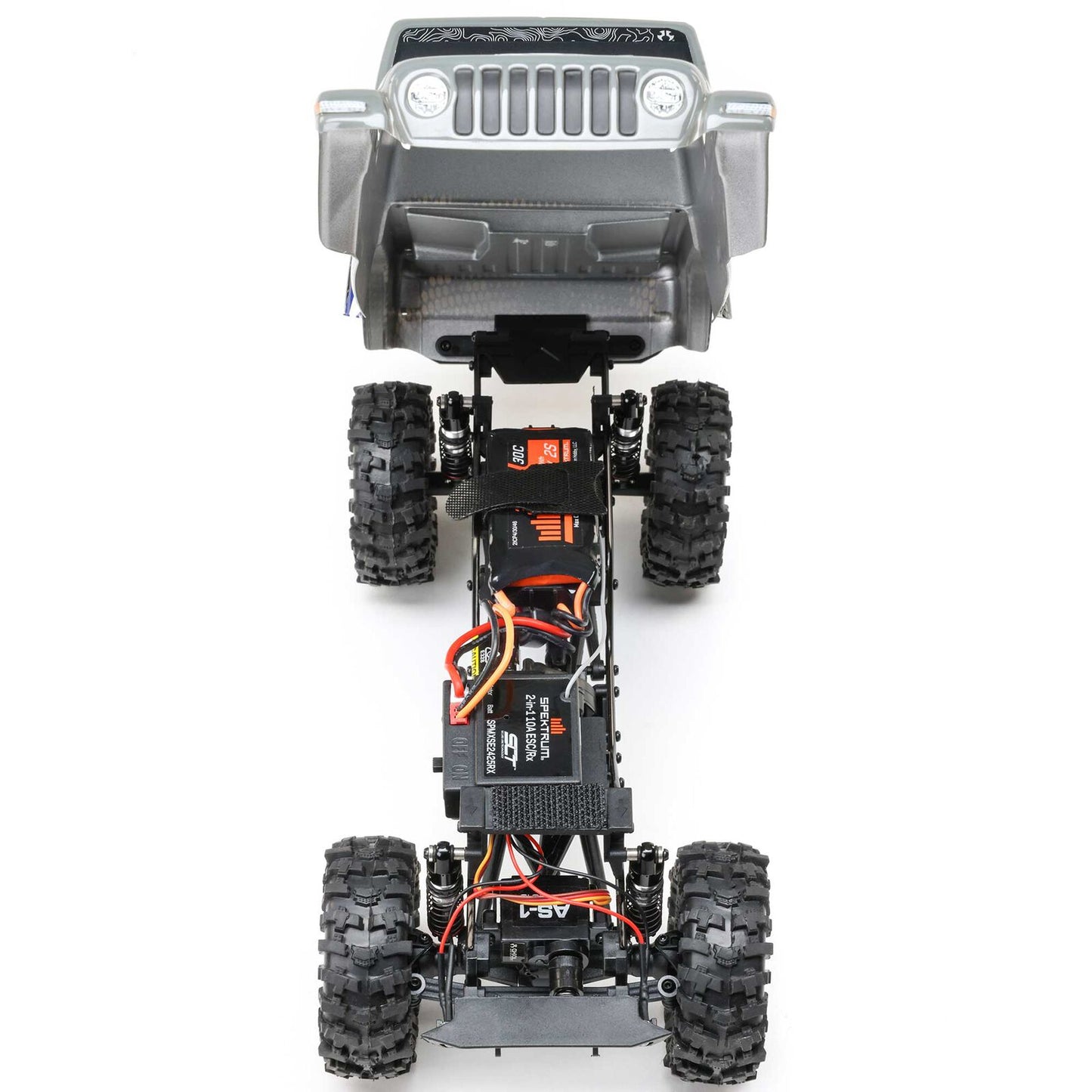 AXI-2324 Axial SCX24 Summit Racing Jeep Gladiator 4X4 Rock Crawler RTR (Battery & Charger Included), Gray