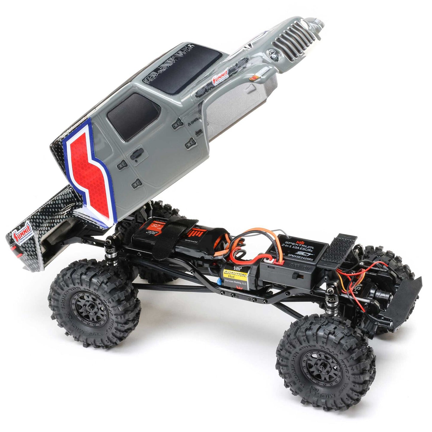 AXI-2324 Axial SCX24 Summit Racing Jeep Gladiator 4X4 Rock Crawler RTR (Battery & Charger Included), Gray