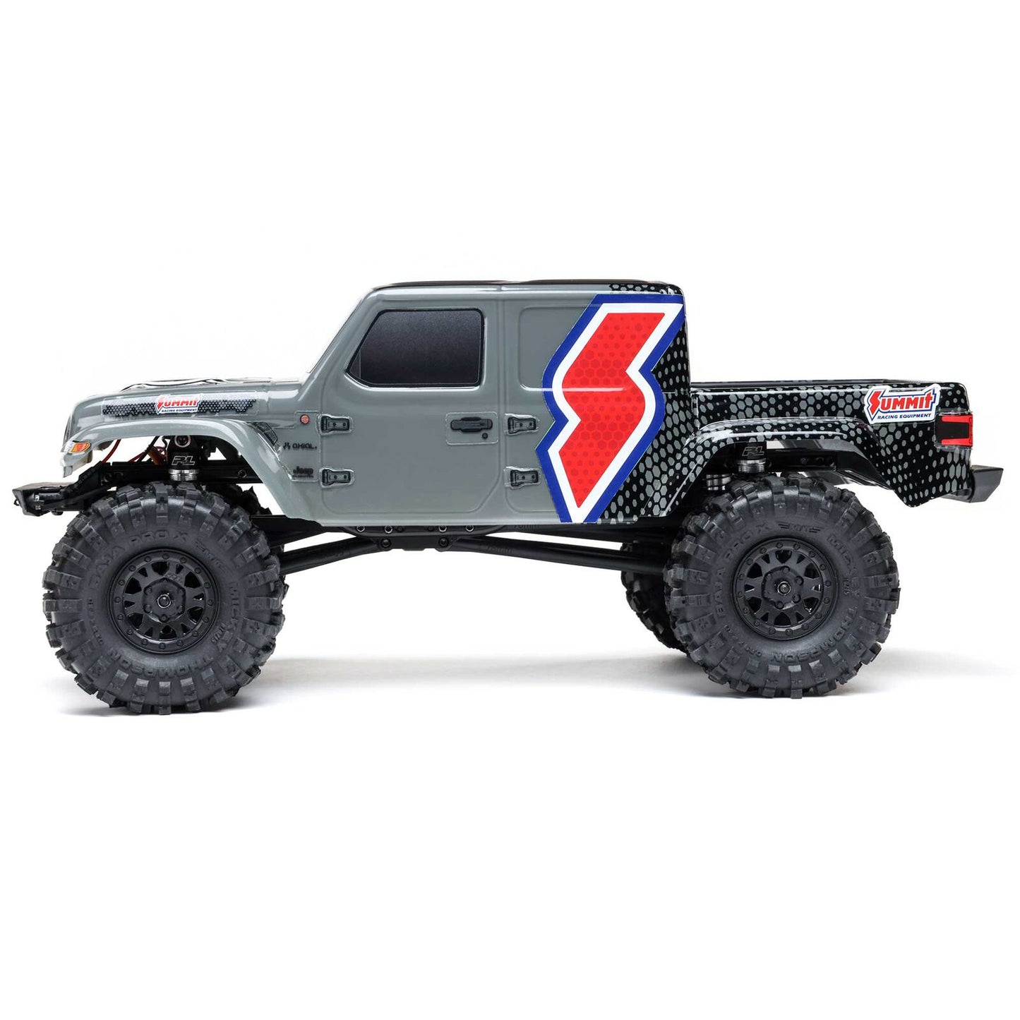 AXI-2324 Axial SCX24 Summit Racing Jeep Gladiator 4X4 Rock Crawler RTR (Battery & Charger Included), Gray