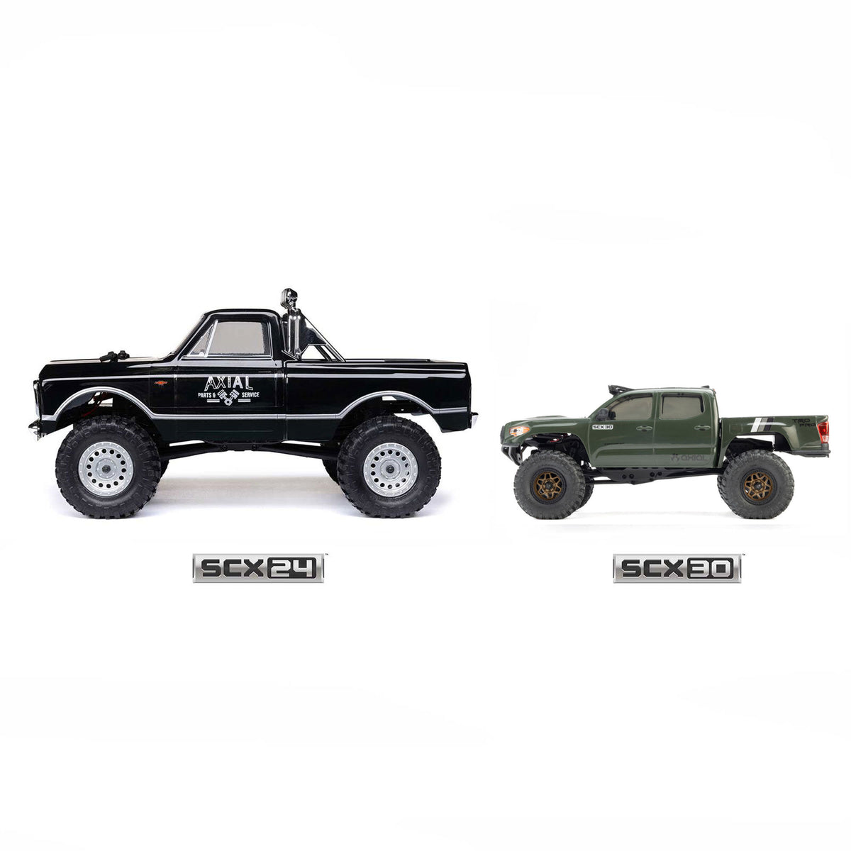 Axial SCX30 Toyota Tacoma TRD Pro Extreme Off-Road Edition 4X4 RTR Brushed Rock Crawler w/2.4GHz Radio, Battery & Charger (Green) - AXI-3289T1