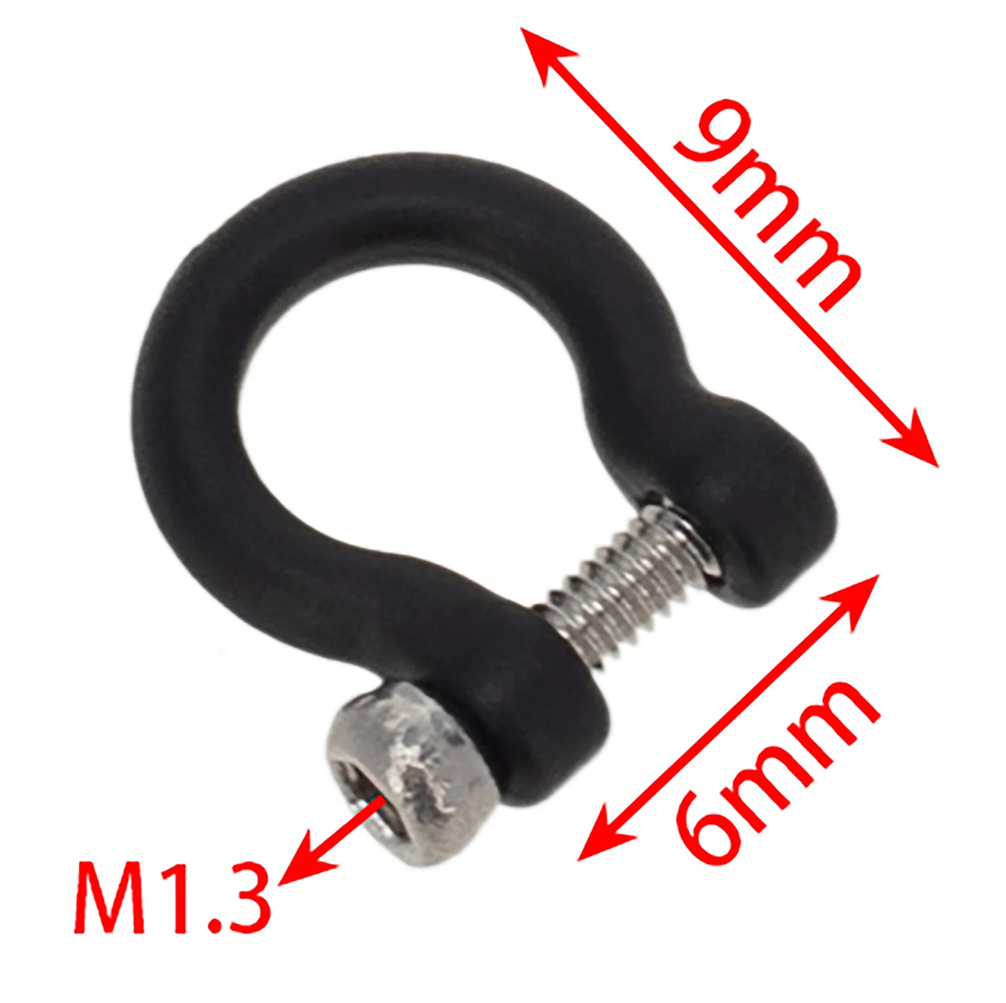MEUS Racing 1/18 1/24 Simulation U-shaped shackle trailer hook, metal trailer hook, suitable for SCX24 TRX4M FCX24 and other models