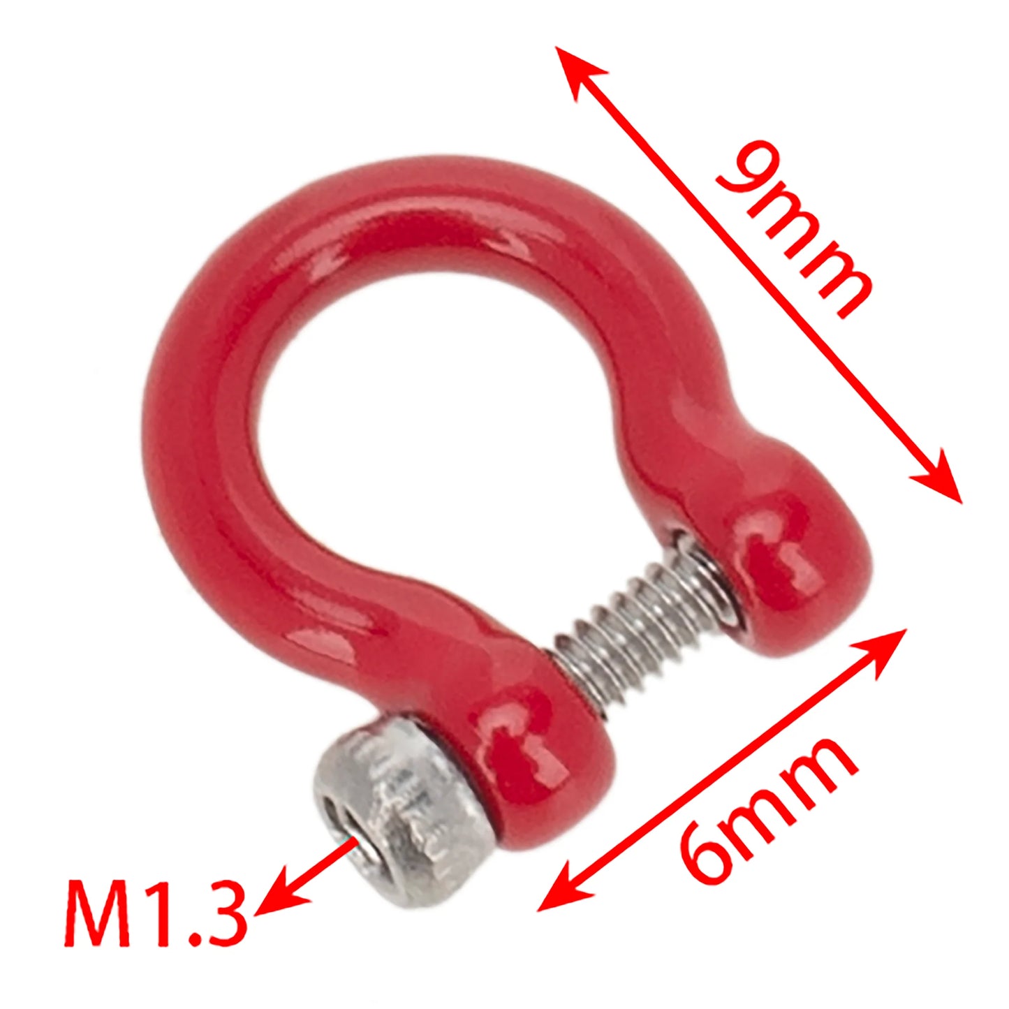 MEUS Racing 1/18 1/24 Simulation U-shaped shackle trailer hook, metal trailer hook, suitable for SCX24 TRX4M FCX24 and other models