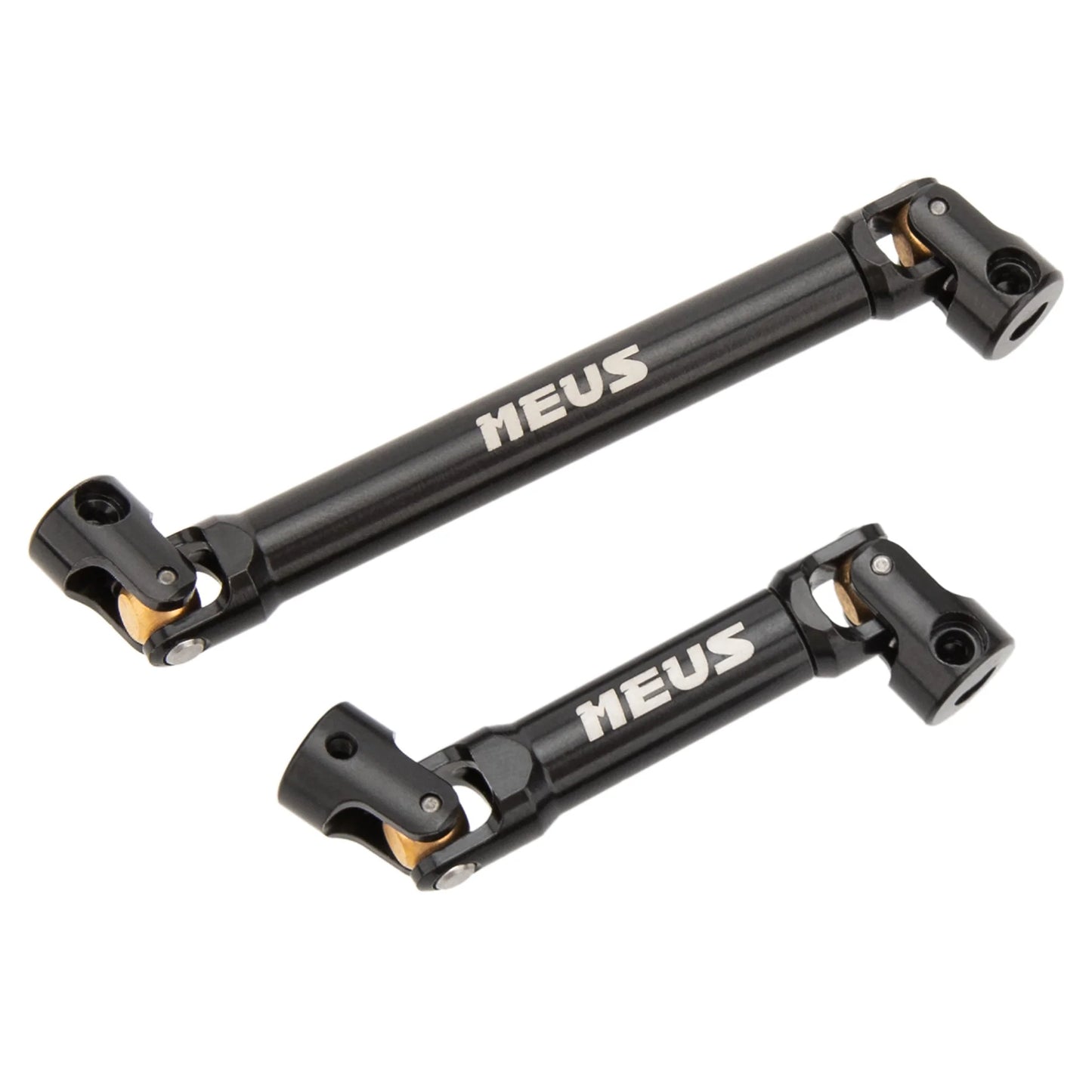SCX24-01-KY2401 MEUS Racing Stainless Steel Drive Shafts with D-Shaped Hole For 1/24 SCX24 Jeep Gladiator Power Wagon - Black