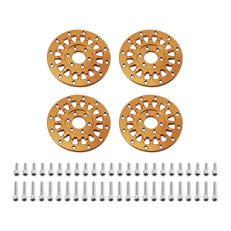 MW-F1304GD INJORA 1.3" ModuWheel 'Face' for 1.3" ModuWheel 1/18-1/24 RC Crawlers - GOLD