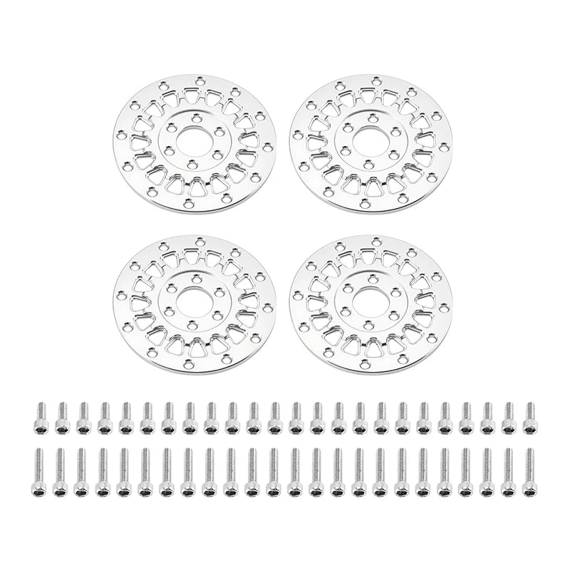MW-F1304SR INJORA 1.3" ModuWheel 'Face' for 1.3" ModuWheel 1/18-1/24 RC Crawlers - SILVER