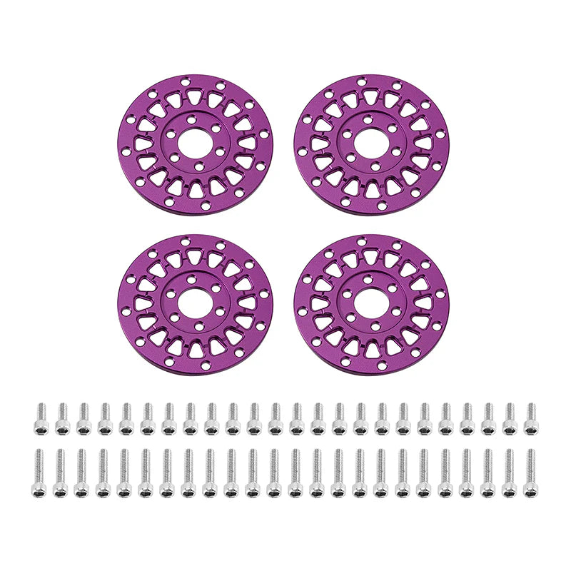 MW-F1304PU INJORA 1.3" ModuWheel 'Face' for 1.3" ModuWheel 1/18-1/24 RC Crawlers - PURPLE