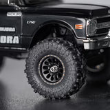 INJORA 0.7" D19 Ripple Black Brass Wheels for 1/30 SCX30 (W7005) - W7005BB-19