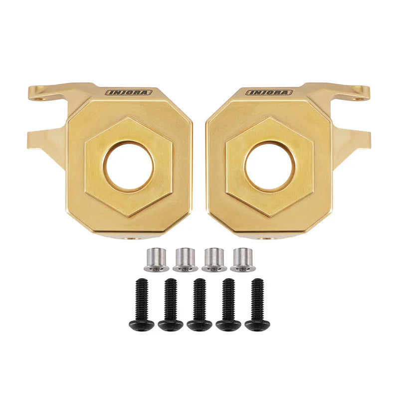 INJORA 2PCS Brass Steering Knuckles for 1/10 SCX10 III AR45 Straight Axles - SCX10-3-8