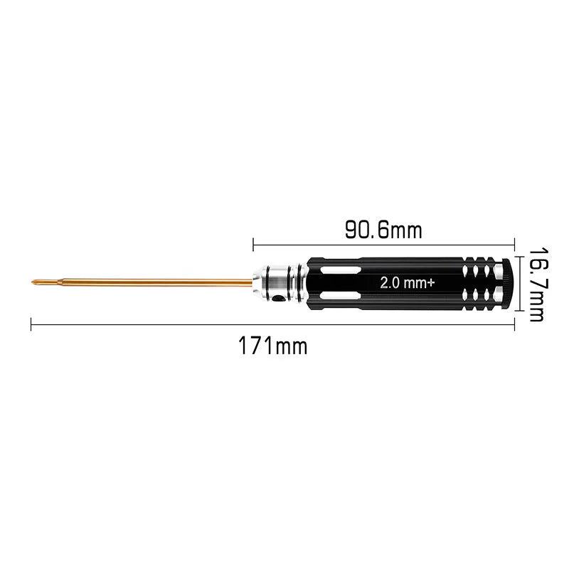INJORA 2.0mm+ Phillips Screwdriver 3.0mm Hex Nut Driver for 1/30 Axial SCX30 - Tool-LSD63-64