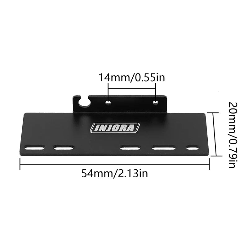 SCX24-178 INJORA 2PCS Metal Side Plates ESC Receiver Tray for 1/24 Axial SCX24