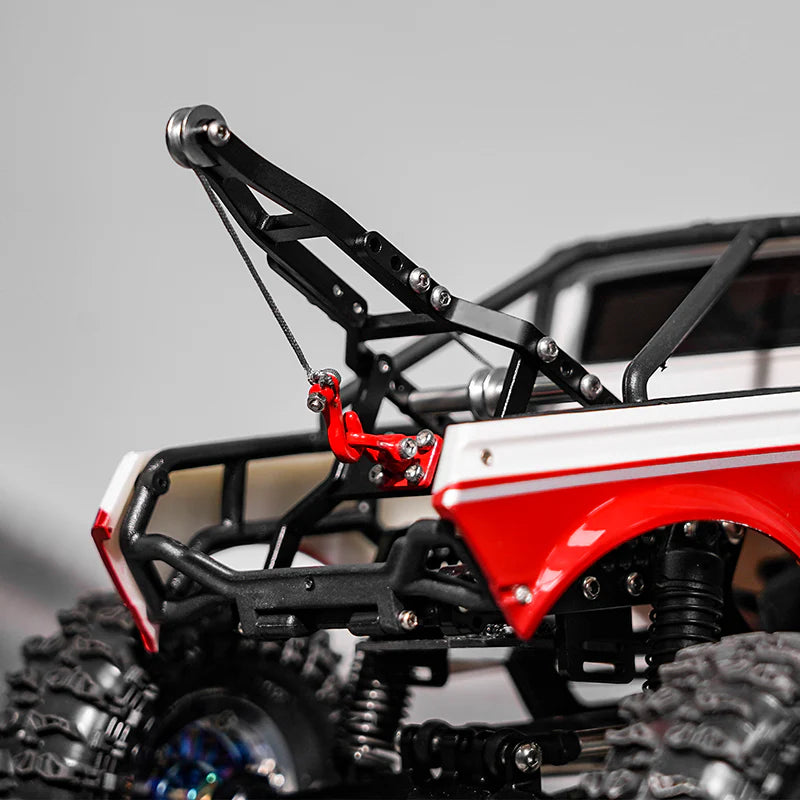 INJS2065-360-115BK INJORA Tow Truck Crane Kit & INJS2065-360 Winch Servo for 1/18 TRX4M