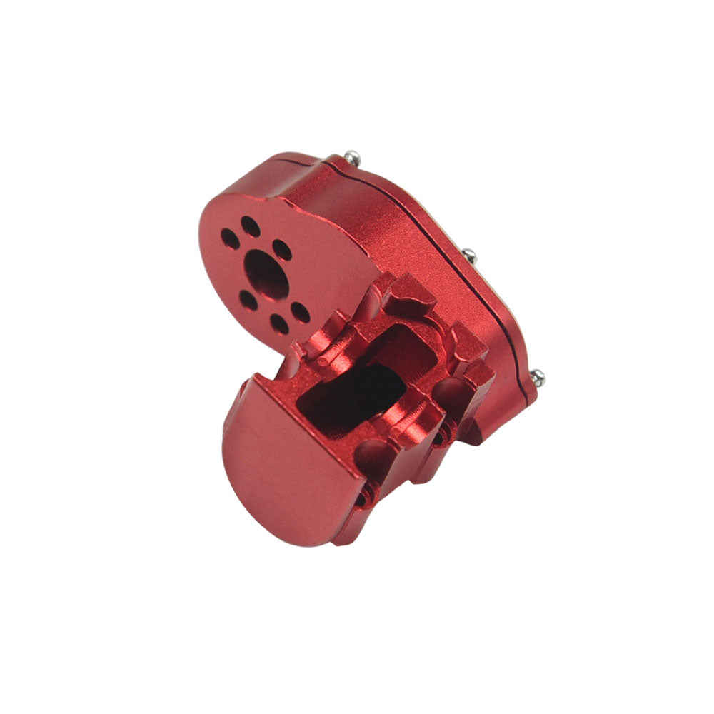 Houston RC SCX30 Aluminum Transmission (Red) with cover - DTSCX3001R