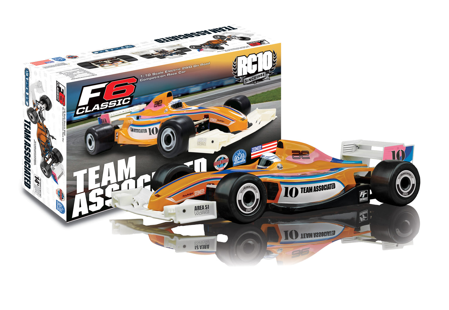 RC10 F6 Classic Kit - 1/10 Formula One OnRoad Competition Kit #8024