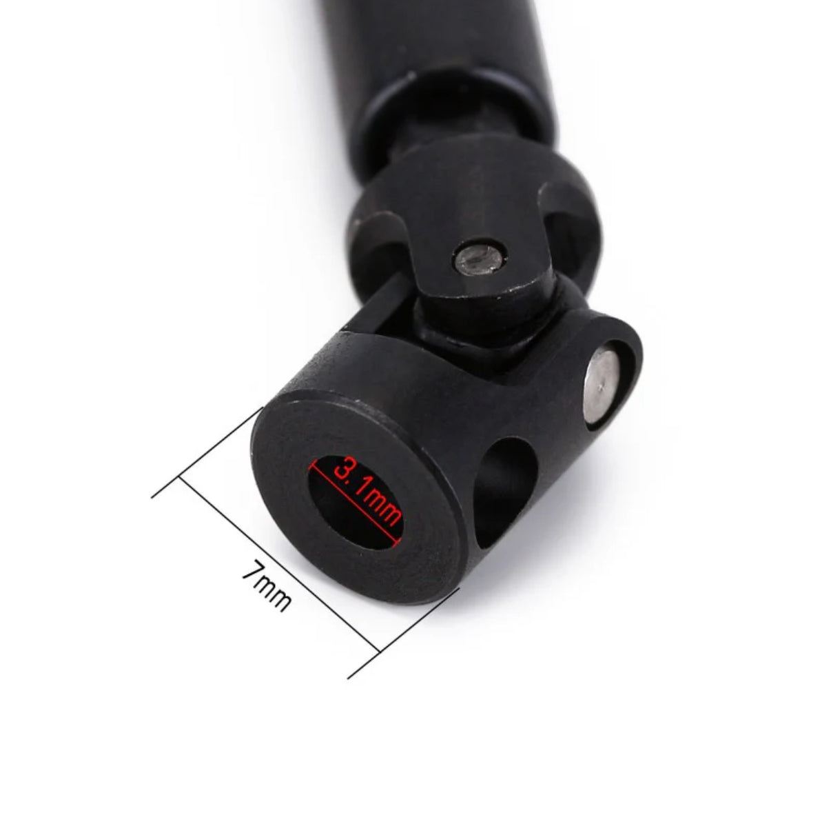 SCX24-43 INJORA Steel Front Rear Center Drive Shafts For SCX24 C10 JLU Bronco Base Camp 4Runner