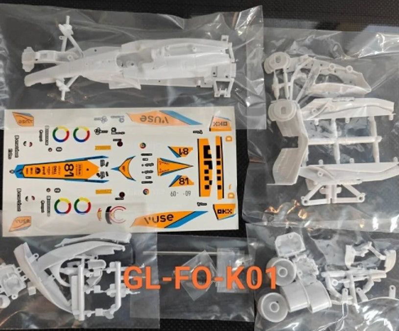 GL-FO-KO1 GL Racing Formula One White Kit Set with Decals