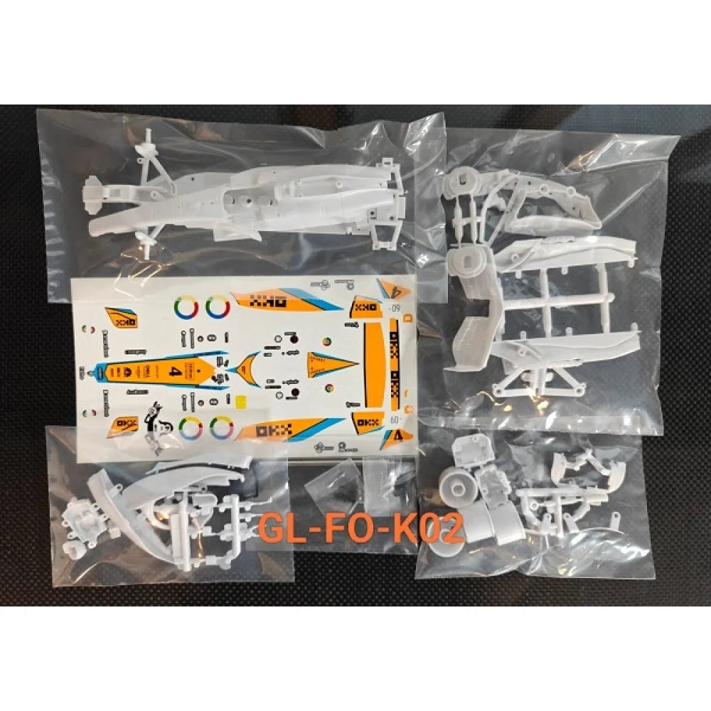 GL-FO-KO2 GL Racing Formula One White Kit Set with Decals