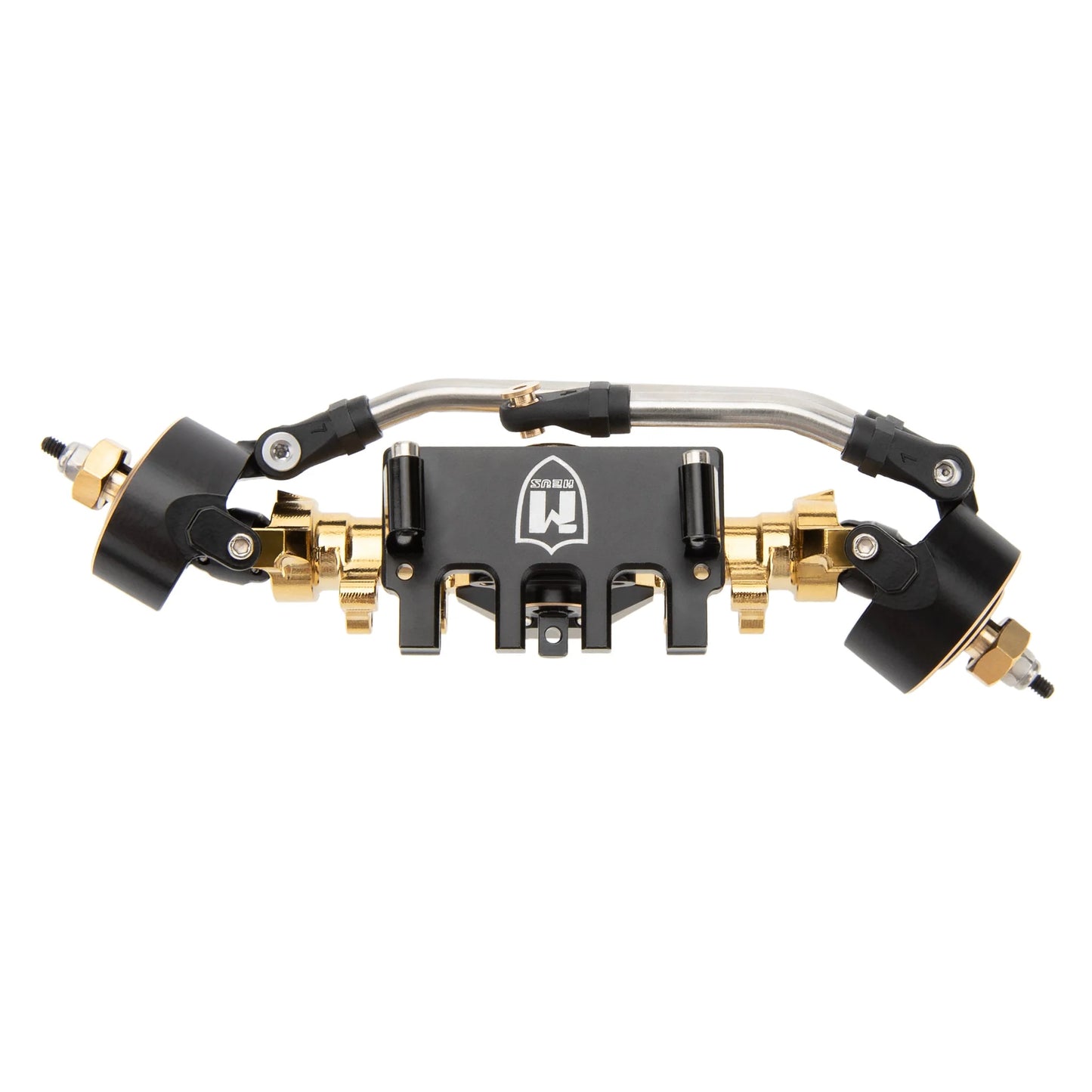 SCX24-01-KY1575 MEUS Racing SCX24 Metal Isokinetic Front and Rear Axles with 3-Section CVDs for 1/24 SCX24 Deadbolt C10 JLU Gladiator Bronco - Gold