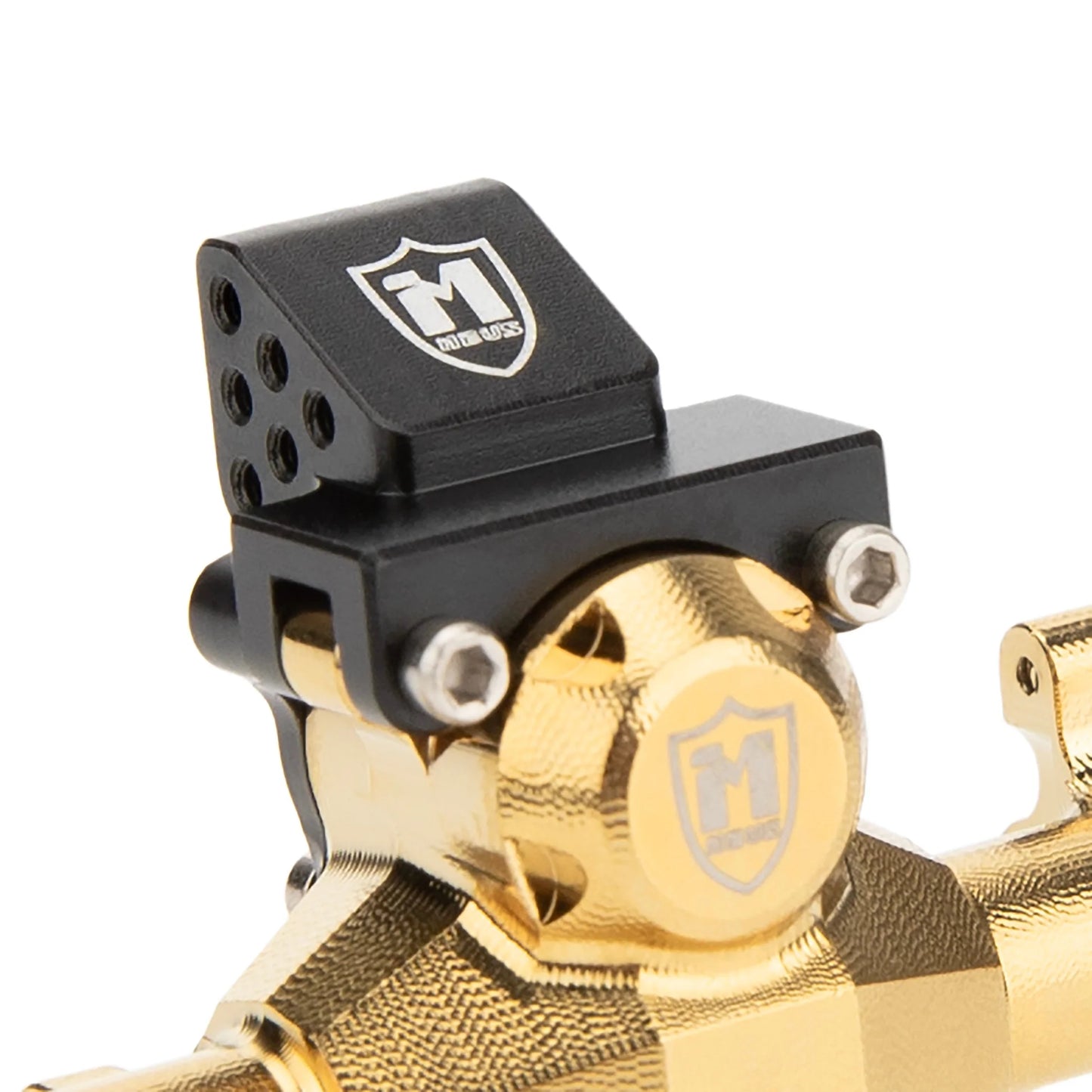 SCX24-01-KY1575 MEUS Racing SCX24 Metal Isokinetic Front and Rear Axles with 3-Section CVDs for 1/24 SCX24 Deadbolt C10 JLU Gladiator Bronco - Gold