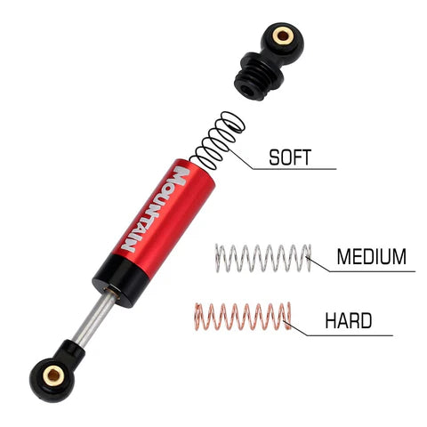 INJORA 40mm Metal Built-in Spring Shock Absorber Damper for Axial SCX24
