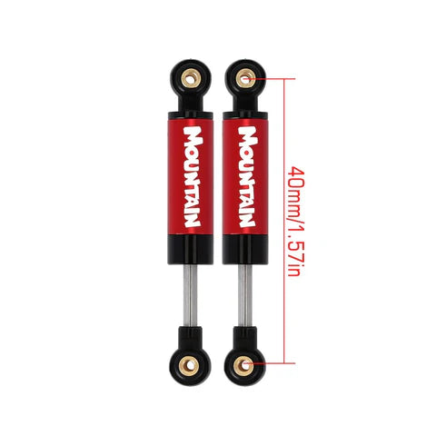 INJORA 40mm Metal Built-in Spring Shock Absorber Damper for Axial SCX24