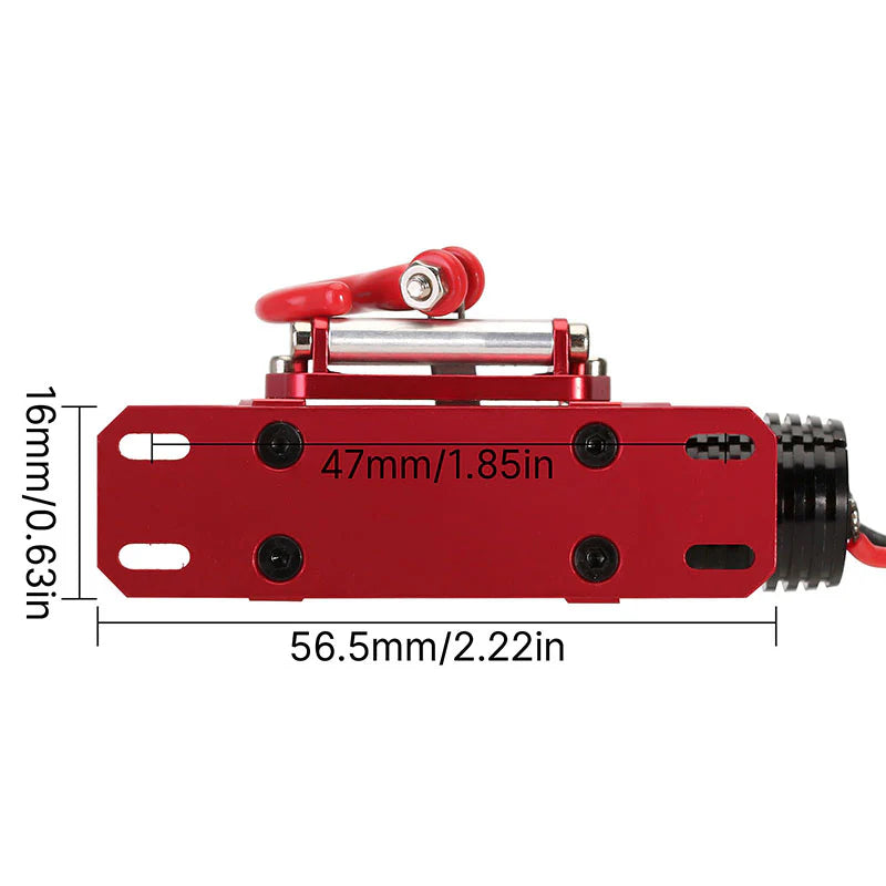 INJORA Metal Steel Wired Automatic Simulated Winch for 1/10 RC Crawler - DG-JP07