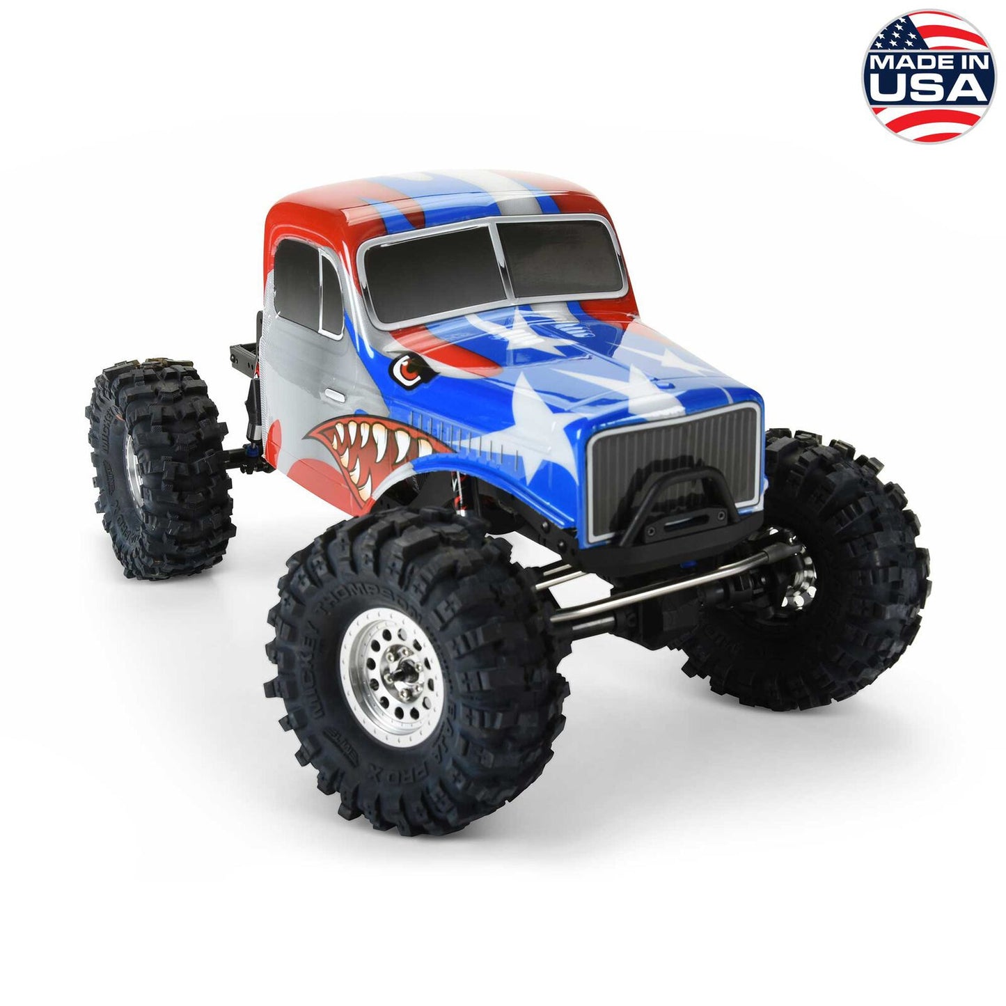 1/10 Limited Edition Pre-Cut/Pre-Painted Comp Wagon Cab-Only Body 12.3" (313mm) Wheelbase Crawlers, Stars and Stripes PRO360622