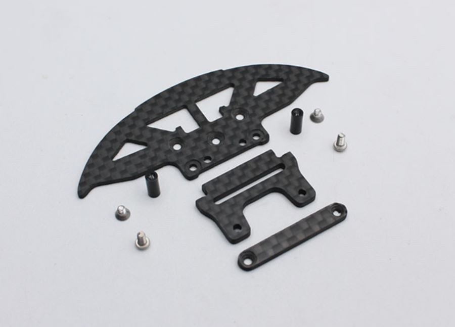 RX546 - Carbon Fiber Bumper and Clip Set for PN C9 Body