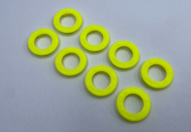 RX601Y Reflex Racing Speed Dish Side Wheel Plate Set (22.0,22.2,22.4,22.6) - Yellow