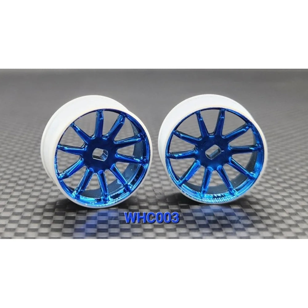 WHC003-0-B 4WD R10 Machine Cutted Chrome Rim (N 0)