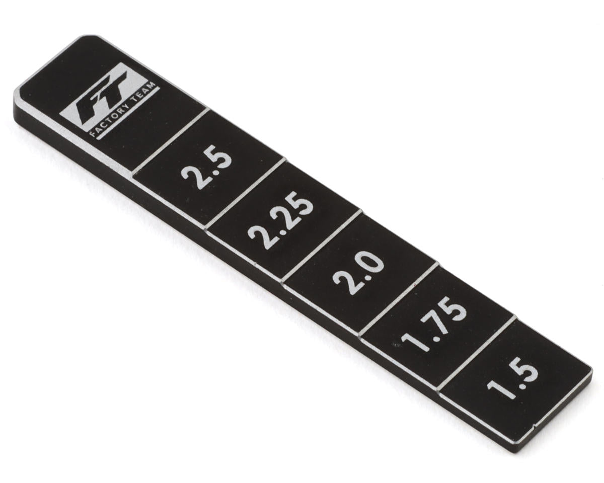 Team Associated Factory Team 1/28 Scale Ride Height Gauge (1.5-2.5mm) - 21693