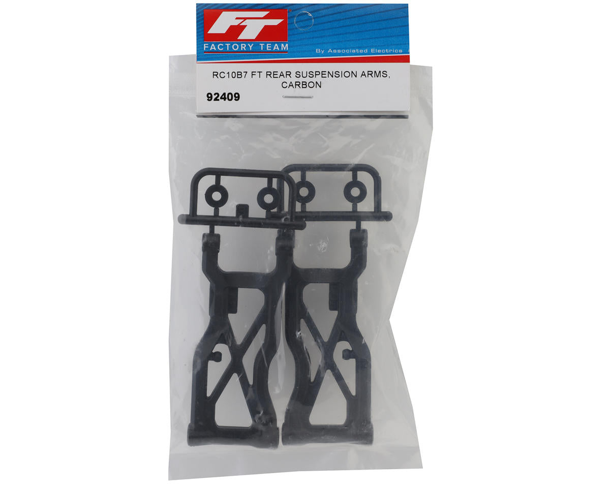 92409 - RC10B7 FT Rear Suspension Arms, Carbon