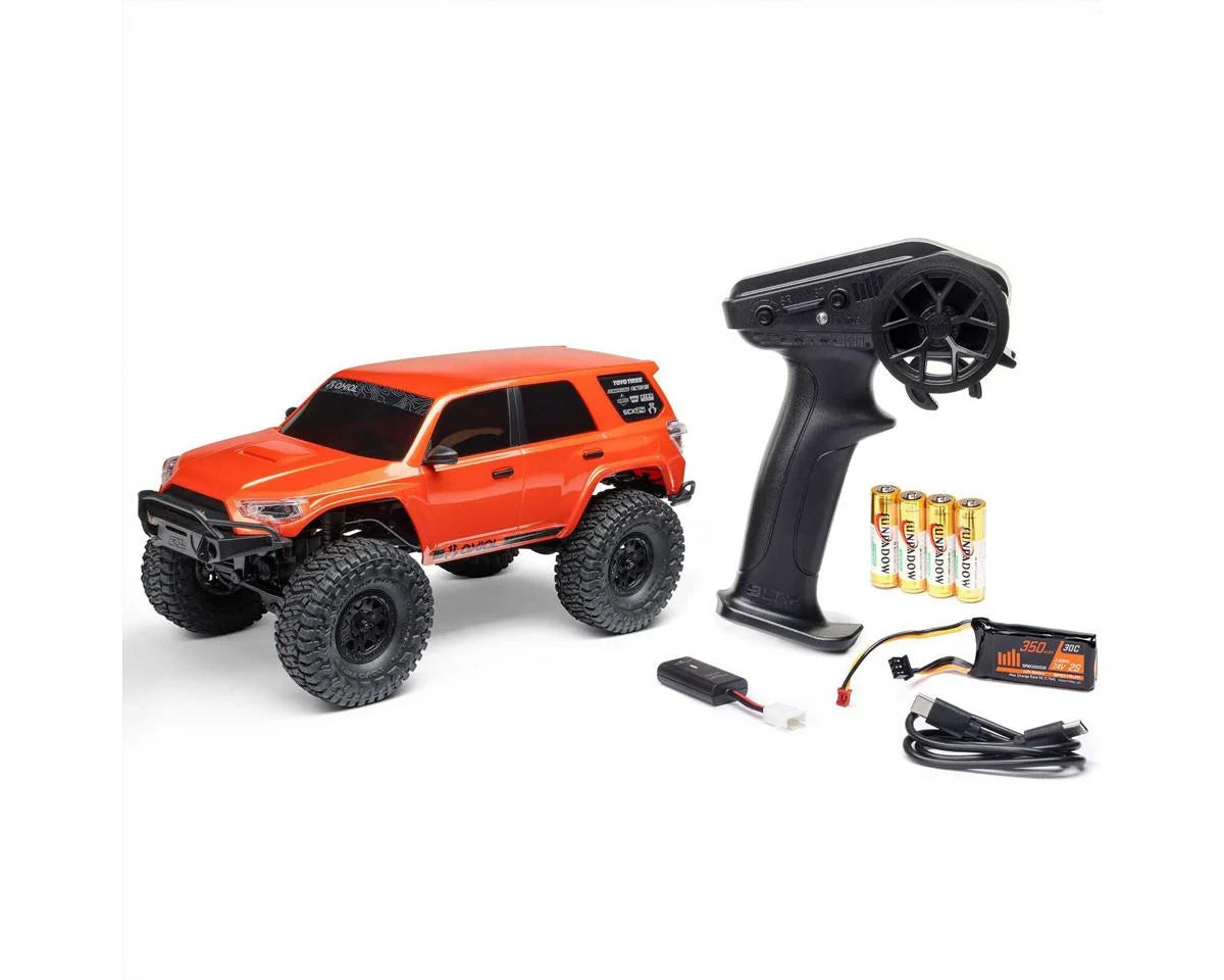 AXI-2035T1 Axial SCX24 Toyota 4Runner 1/24 4WD RTR Scale Mini Crawler (Orange) w/2.4GHz Radio, Battery & Charger