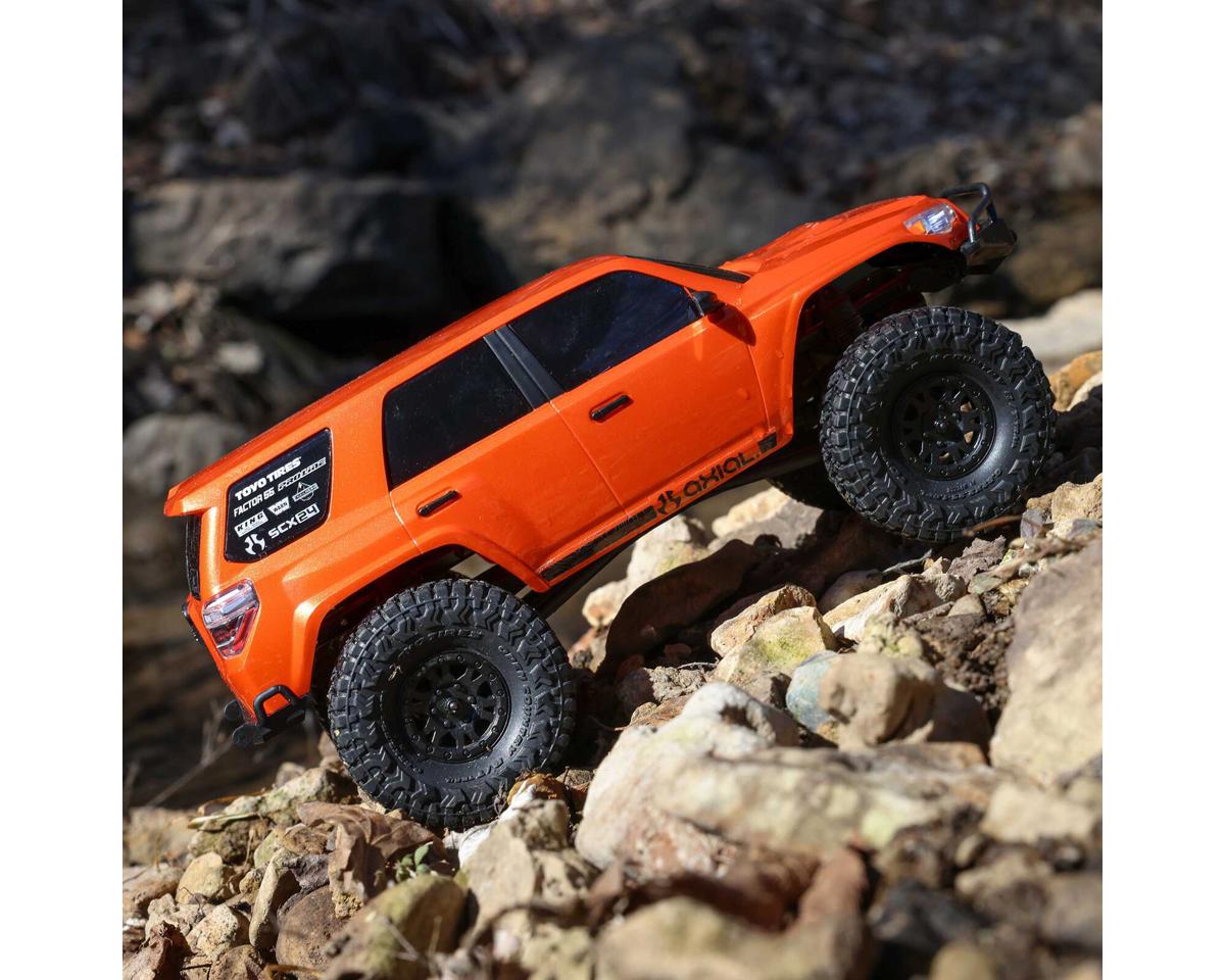 AXI-2035T1 Axial SCX24 Toyota 4Runner 1/24 4WD RTR Scale Mini Crawler (Orange) w/2.4GHz Radio, Battery & Charger
