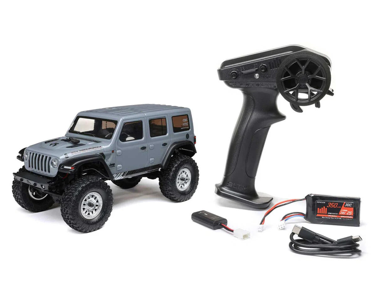 AXI00002V3T3 Axial SCX24 Jeep WranglerJLU 1/24 AWD RTR Gray