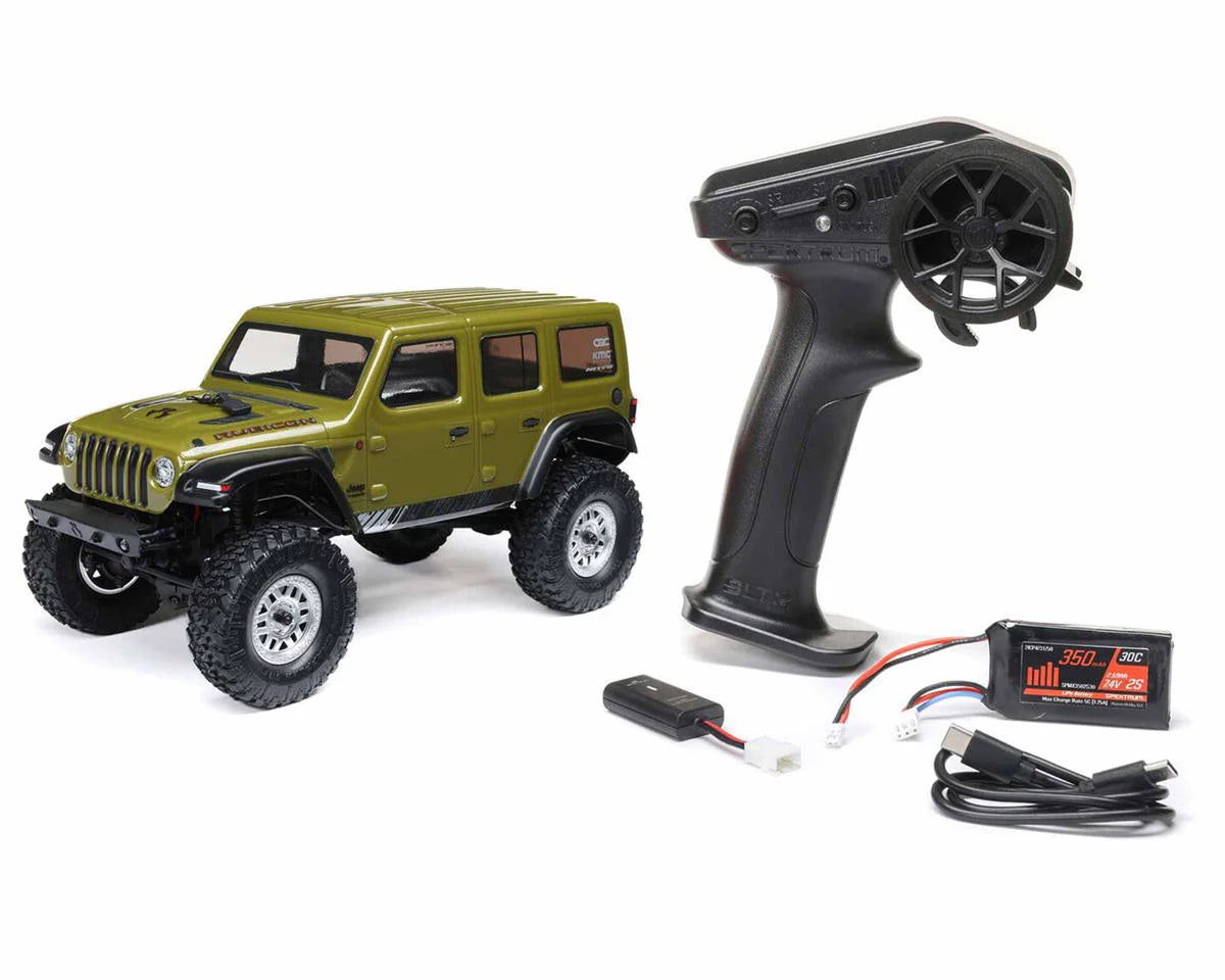 AXI00002V3T4 Axial 1/24 4WD SCX24 2019 Jeep Wrangler RTR Green