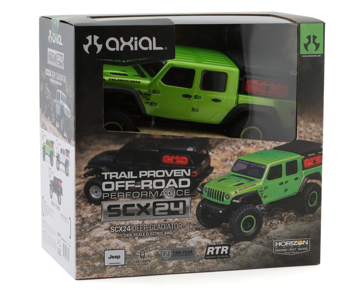 AXI00005V2T3 Axial SCX24 Jeep Gladiator 1/24 4WD Rock Crawler Green