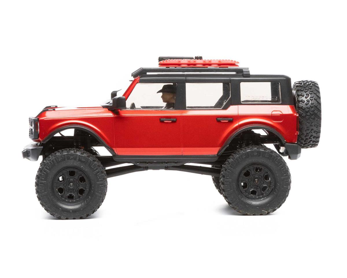 AXI00006T1 Axial SCX24 2021 Ford Bronco Hard Body 1/24 4WD RTR Scale Mini Crawler (Red) w/2.4GHz Radio