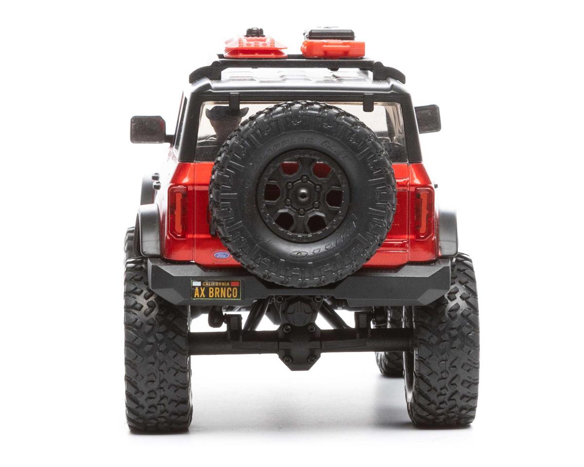 AXI00006T1 Axial SCX24 2021 Ford Bronco Hard Body 1/24 4WD RTR Scale Mini Crawler (Red) w/2.4GHz Radio