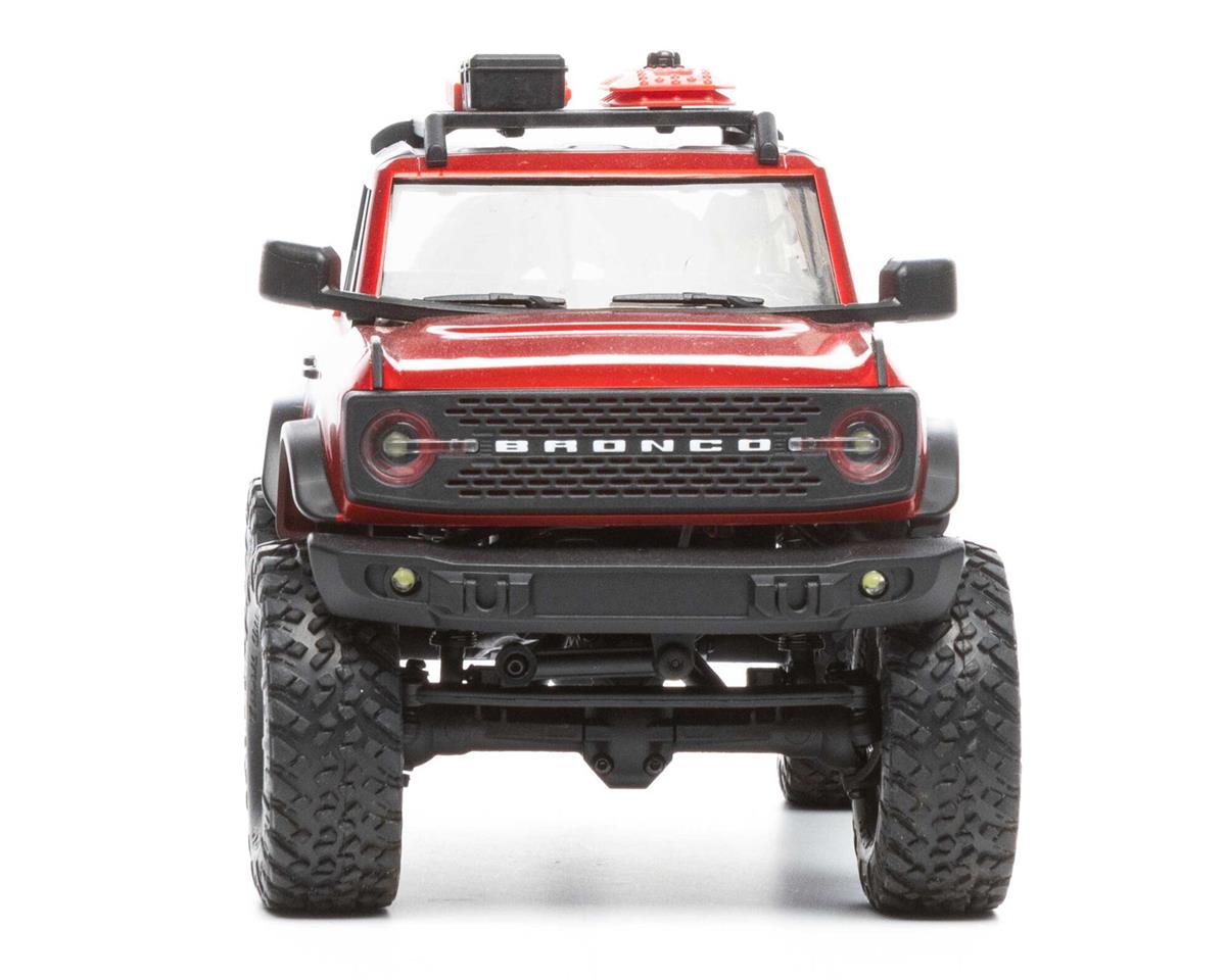 AXI00006T1 Axial SCX24 2021 Ford Bronco Hard Body 1/24 4WD RTR Scale Mini Crawler (Red) w/2.4GHz Radio