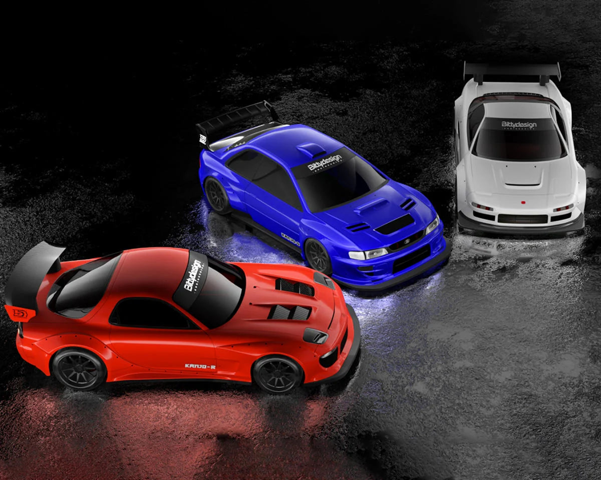 Bittydesign 1/28 KANJO-R Micro On-Road TC Polycarbonate Body (Clear) - BDYBDMZ-KJR