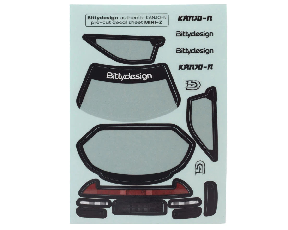 Bittydesign 1/28 KANJO-N Micro On-Road TC Polycarbonate Body (Clear) - BDYBDMZ-KJN