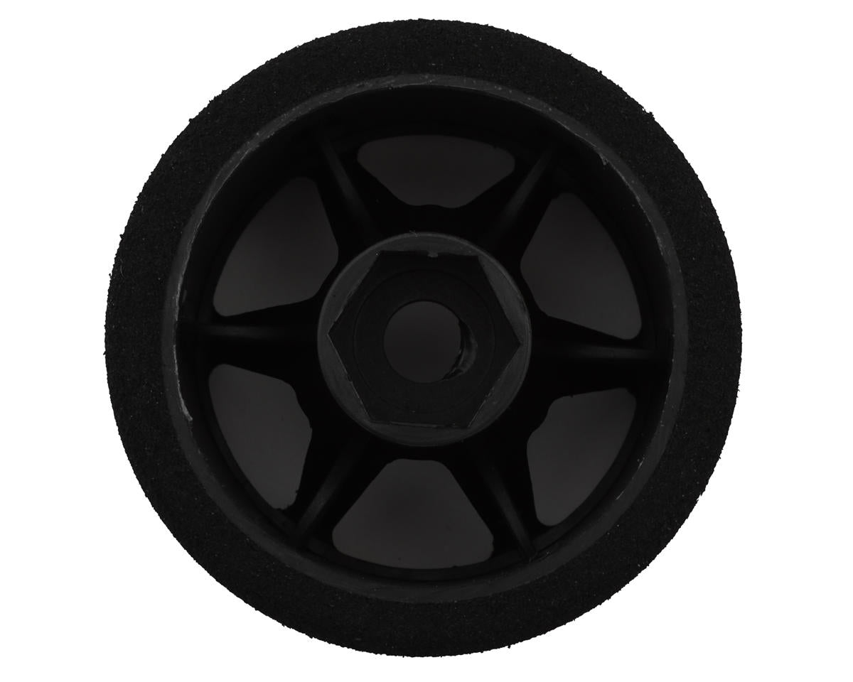 Contact LMP12 1/12 Pre-Mounted "T Foam" Rear Tires (Black) (46mm) (2) (35 Shore) w/12mm Hex Wheels - JT3-35RT